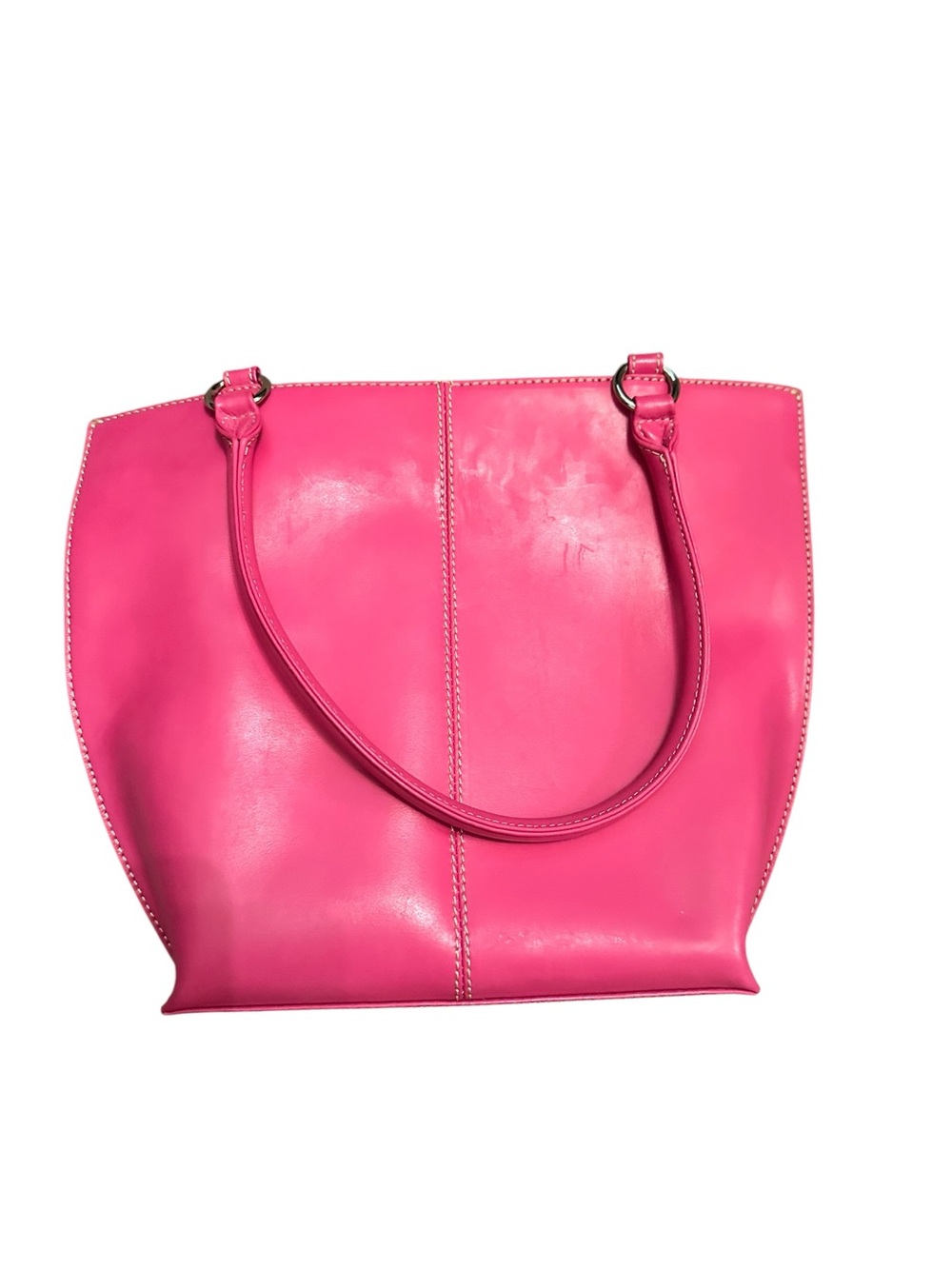 Vintage Wilsons Leather Pelle Studio Pink Leather Tote Bag